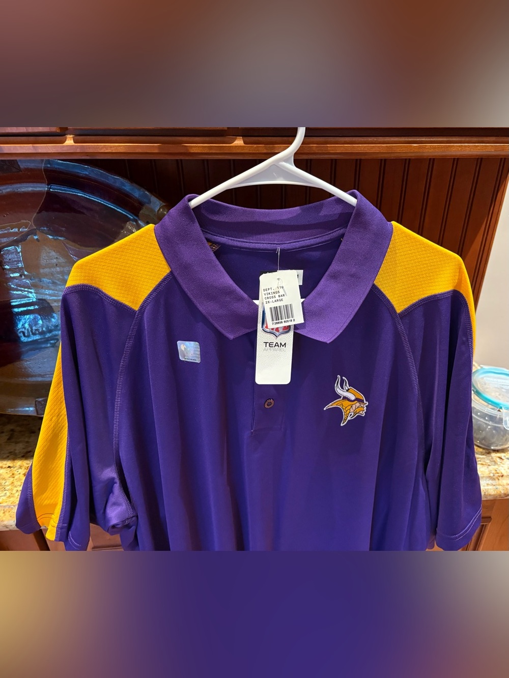 NEW Minnesota Vikings Polo.
Sharp Purple with embroidered logo. with tags. 2XL - Picture 5 of 7